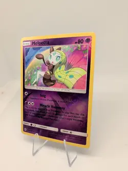 Meloetta 104/214 Reverse Holo Rare SM - Lost Thunder Pokemon Card LP/NM - Image 3