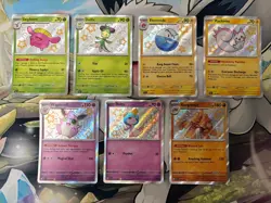 MINT - NM ~ Paldean Fates Baby Shiny Lot of 7 Pokemon TCG Cards - Image 1