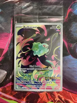 Pokemon Bulbasaur 133/132 English Mega Evolution Stamped Promo SEALED - Image 1