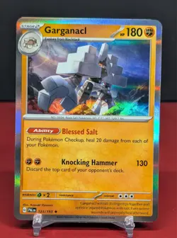 Pokemon Garganacl #123/193 English Paldea Evolved Holo Rare - Image 1