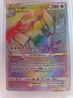 LUGIA- 2022 POKEMON SWSH FA SILVER TEMPEST-SECRET #202- PSA NM-MINT 8 - Image 2