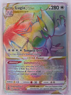 LUGIA- 2022 POKEMON SWSH FA SILVER TEMPEST-SECRET #202- PSA NM-MINT 8 - Image 3