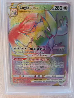 LUGIA- 2022 POKEMON SWSH FA SILVER TEMPEST-SECRET #202- PSA NM-MINT 8 - Image 5