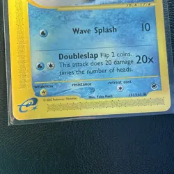 Pokemon Squirtle 131/165 Expedition Base Set Lightly Played - Image 3