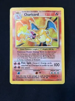 Pokemon TCG Charizard 4/102 - Base Set - Holo Rare - MP - Image 1