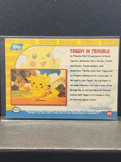 Pokemon TCG Togepi in Trouble Pokemon Topps Pikachu's Vacation 45 - Near Mint - Image 2
