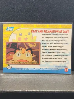 Pokemon TCG Rest and Relaxation at Last Pokemon Topps Pikachu's Vacation 49 - NM - Image 2