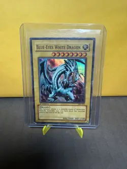 Blue-Eyes White Dragon #SKE-001 Yugioh 1st Edition Super Rare - Image 1