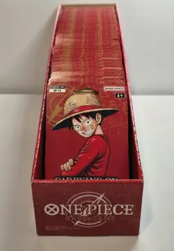 LOT OF 48 One Piece OP-13 Carrying on His Will Sleeved Blister Booster Packs - Image 1