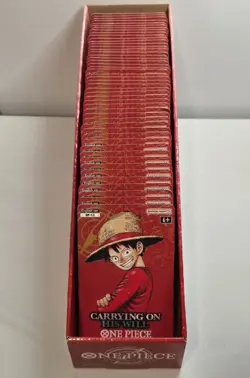 LOT OF 48 One Piece OP-13 Carrying on His Will Sleeved Blister Booster Packs - Image 2