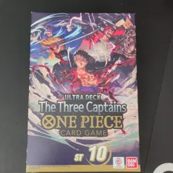 Bandai One Piece CCG Ultra Deck The Three Captains ST-10 Luffy Law Kid 50 Cards - Image 1