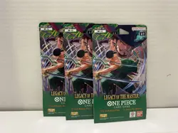 One Piece OP-12 Legacy of the Master Sleeved Booster Packs English TCG Lot Of 3 - Image 1