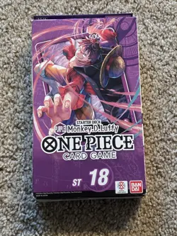 One Piece STARTER DECK 18 PURPLE Monkey.D.Luffy ✅New Sealed ✅In Hand - Image 1