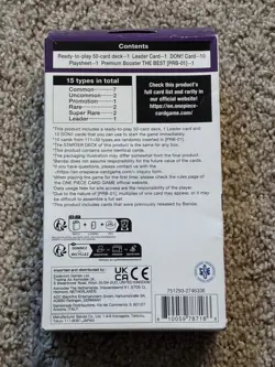 One Piece STARTER DECK 18 PURPLE Monkey.D.Luffy ✅New Sealed ✅In Hand - Image 2