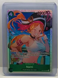 Nami OP14-031 SR Foil One Piece The Azure Sea's Seven OP14 TCG Super Rare Mint++ - Image 1