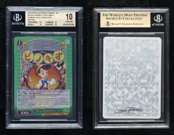 2023 Weiss Schwarz Disney 100 Years Japanese SR Pinocchio BGS 10 PRISTINE - Image 3