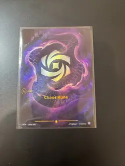 Alt Art Riftbound Chaos Rune Card Origins 166a/298 English League Of Legends - Image 1
