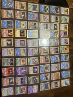 Pokemon TCG 60 card vintage lot, all binder copies various conditions - Image 1