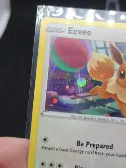Pokemon Card Eevee SWSH212 Black Star Promo NM/M With SWIRL - Image 2