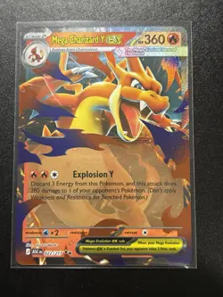 Mega Charizard Y EX ASCENDED HEROES New Pokemon Card 2026 #022/217 MINT - Image 1