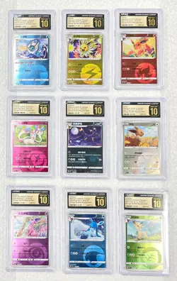 Pokemon CGC Pristine 10 Graded 9 Card Lot Gem Pack Energy Symbol w/ Umbreon - Image 1