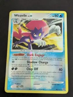 Weavile 40/132 Rare REVERSE Holo Secret Wonders Pokemon Card LP - Image 1