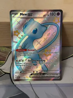 MINT ~ Mew EX Ful Art Shiny Paldean Fates 216/091 Pokemon TCG Card - Image 1