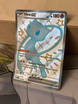 MINT ~ Mew EX Ful Art Shiny Paldean Fates 216/091 Pokemon TCG Card - Image 2