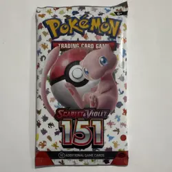 Pokemon Scarlet & Violet 151 Booster Pack English Mew Trading Card Game 1 Pack - Image 1