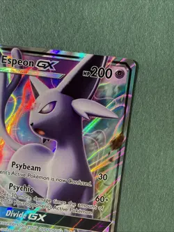 2017 Pokemon Espeon GX TCG SM35 Sun and Moon Black Star Promo Card - Image 4