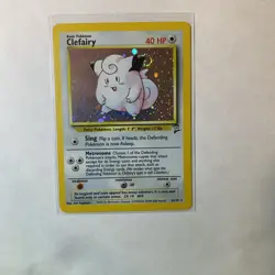 Clefairy Holo Swirl Pokemon Card Base Set 2 - Image 1