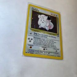 Clefairy Holo Swirl Pokemon Card Base Set 2 - Image 2