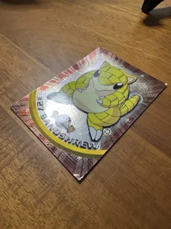 SANDSHREW TV Animation Edition POKEMON Holo Foil TOPPS 1999 Trading Card #27 - Image 3