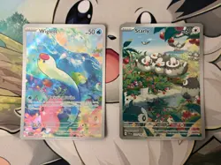 MINT ~ Scarlet & Violet Base Illustration Rare Lot of 2 Pokemon TCG Cards - Image 1