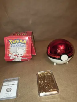 1999 NINTENDO MEWTWO LIMITED EDITION 23K GOLD PLATED TRADING CARD COLLECTORS - Image 1