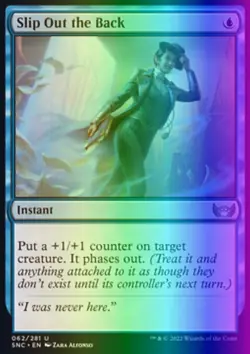 MTG Slip Out the Back (62/547) Streets of New Capenna LP FOIL - Image 1