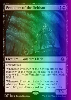 MTG Preacher of the Schism (113/491) The Lost Caverns of Ixalan LP FOIL - Image 1