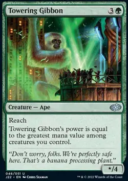 MTG Magic the Gathering Towering Gibbon (46/835) Jumpstart 2022 LP - Image 1