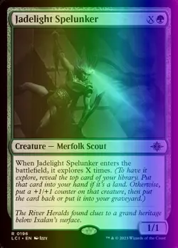 MTG Jadelight Spelunker (196/491) The Lost Caverns of Ixalan NM FOIL - Image 1