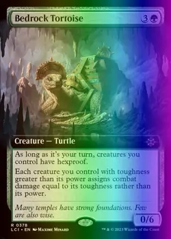 MTG Bedrock Tortoise (378/491) The Lost Caverns of Ixalan LP FOIL - Image 1
