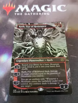 Mtg. Koth, Fire of Resistance. Foil Borderless. Phyrexia: All Will Be One. Nm - Image 1