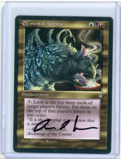 Elemental Augury Ice Age Rare Artist Proof Signed MTG - Image 1