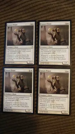Magic: the Gathering / MtG Suture Priest x4 New Phyrexia - Image 1