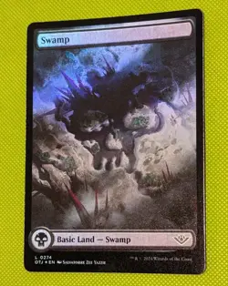 MTG *FOIL FULL ART* OTJ SWAMP #274 NM - Image 1