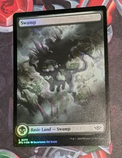 MTG *FOIL FULL ART* OTJ SWAMP #274 NM - Image 5