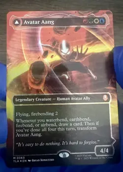 Magic the Gathering Avatar Aang Raised Foil Avatar: The Last Airbender MTG - Image 1