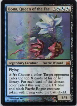 2011 From the Vault: Legends Oona, Queen of the Fae SHADOWMOOR RARE #8 FOIL - Image 1