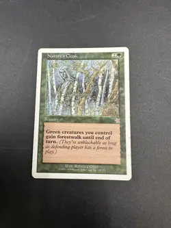 MTG Nature's Cloak [English, Starter 1999, LP] - Image 1