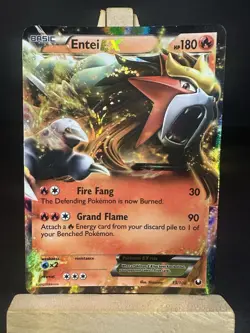 Pokemon Entei Ex 13/108 2012 Pokemon BW Dark Explorers Holo - LP - Image 1