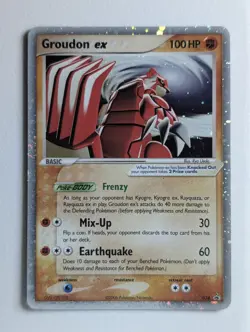 Moderately Played Pokemon 2006 EX Collector's Tins Groudon ex Nintendo Promo 038 - Image 1